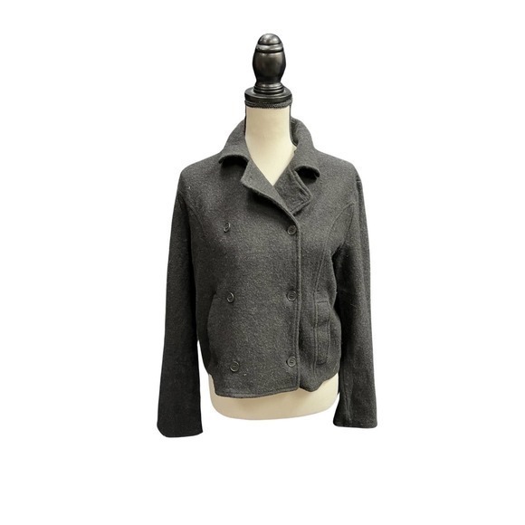 100% Merino Wool button down sweater jacket - Picture 2 of 5